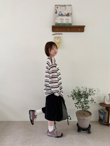 Yugen Summer Terry Banding Bermuda Pants